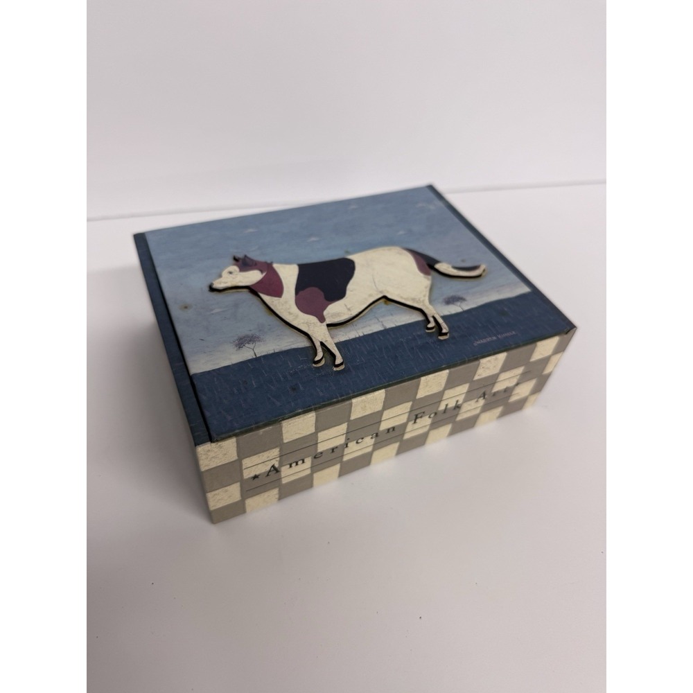 Box Of 9 Note Cards featuring a folk art Bandit Warren Kimble